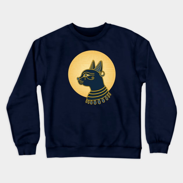 Ancient Egypt Cat Crewneck Sweatshirt by The History of Egypt Podcast